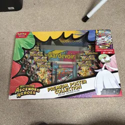 Pokemon Ascended Heroes Premium Poster Collection Mega Gardevoir New Sealed - Image 1