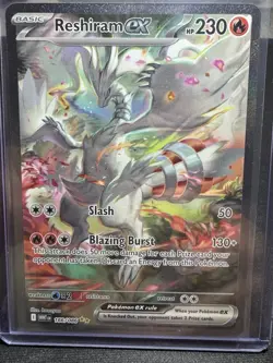 Pokemon TCG Reshiram EX White Flare Card 166/086 Near Mint Condition - Image 1