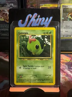 Pokemon TCG Caterpie Neo Discovery Card 53/75 Unlimited Common Yuka Morii - Image 1