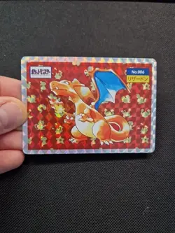 Pokemon Jap Charizard Prism Holo Art Card Japanese Style Display Piece - Image 1