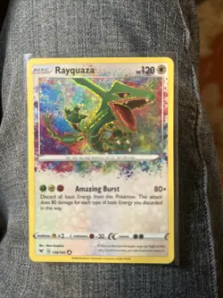 Pokemon Card TCG - Rayquaza 138/185 Amazing Rare Vivid Voltage Near Mint - Image 1