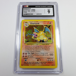 CGC 9 MT 1999 Pokemon 4/102 Charizard Holo Rare Base Set Card #57507L - Image 1