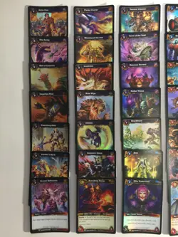 Partial World of Warcraft Battle of the Aspects treasure set 41/75 cards LP-NM - Image 2