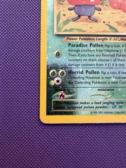 Pokemon TCG Vileplume 17/18 Southern Islands Reverse Holo Card Damaged - Image 3