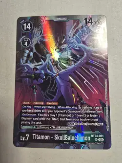 BT24-081 Titamon + SkullBaluchimon Time Stranger Digimon Card Game - Image 1