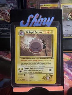 Pokemon TCG Lt. Surge's Electrode 52/132 Gym Challenge Non-Holo Card - Image 1