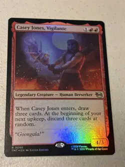 mtg foil Casey Jones Vigilante, rare berserker, TMNT, unplayed - Image 1