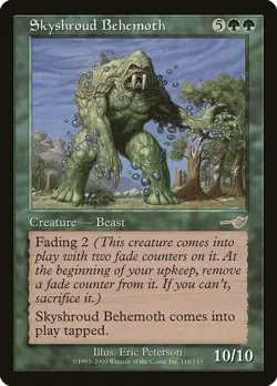 MTG Nemesis --- SKYSHROUD BEHEMOTH --- RARE! NM! Magic the Gathering! - Image 3
