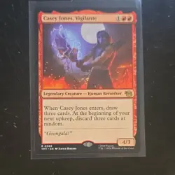 MTG/TMNT Casey Jones, Vigilante Legendary Creature Red Rare Regular 0088 - Image 1