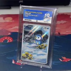 Piplup 098/094 Illustration Rare Phantasmal Flames ACE 10 GEM MINT Pokemon TCG - Image 1