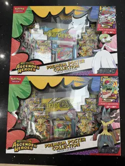 Pokemon TCG Ascended Heroes Premium Poster Collection Gardevoir and Lucario ✅🚚 - Image 1