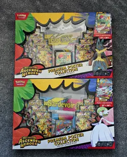 Pokemon TCG Ascended Heroes Premium Poster Collection Gardevoir and Lucario - Image 1