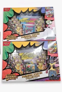 Pokemon TCG Ascended Heroes Premium Poster Collection Lucario & Gardevoir - Image 1