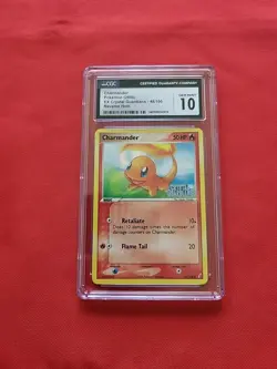 GEM MINT Pokemon: Charmander #48/100 Reverse Holo EX Crystal Guardians 2006 -CGC - Image 1