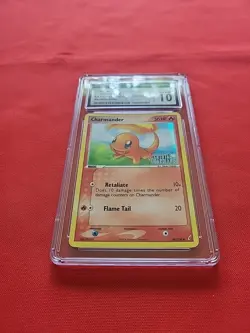 GEM MINT Pokemon: Charmander #48/100 Reverse Holo EX Crystal Guardians 2006 -CGC - Image 3