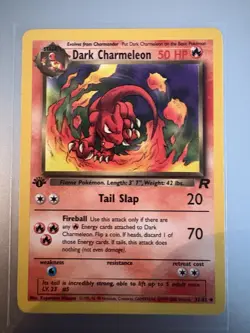 Pokemon Dark Charmeleon TCG Team Rocket 32/82, Regular 1st Edition Uncommon Card - Image 1