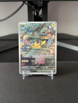 Pikachu 173/165 Illustration Pokemon TCG Scarlet & Violet 151 English Card NM - Image 1