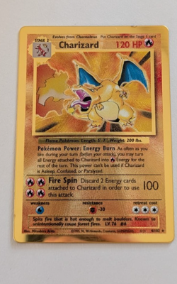 Metal Charizard (4/102) Celebrations Ultra Premium Collection Gold Pokemon Card! - Image 1