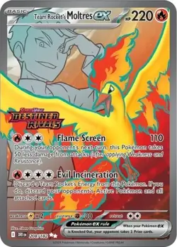Team Rocket's Moltres ex (208/182) (Destined Rivals Stamp) [Miscellaneous Cards] - Image 1