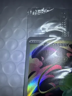 Pokemon Bulbasaur 133/132 Mega illustration Rare Art Stamped Holo Card sealed - Image 2