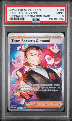 Rocket'S Giovanni Pokemon Dri En-Destined Rivals 238 NM PSA 9 - Image 1