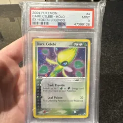 Pokemon Dark Celebi 4/101 EX Hidden Legends Holo PSA 9 - Image 1