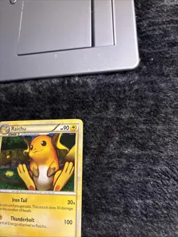 Pokemon TCG Raichu HeartGold SoulSilver 10/123 Holo MP - Image 4