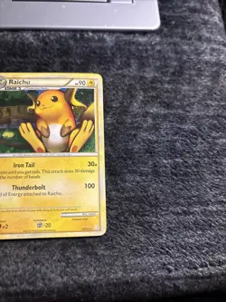 Pokemon TCG Raichu HeartGold SoulSilver 10/123 Holo MP - Image 5