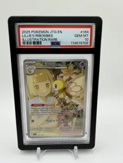 Pokemon TCG Sv09 Lillie's Ribombee Illustration Rare 164/159 PSA 10 - Image 1