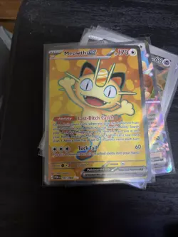 Pokemon TCG Meowth ex 107/088 Full Art Ultra Rare - Perfect Order - Near Mint - Image 1