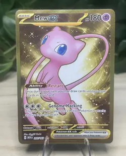 Mew ex 205/165 Hyper Rare Gold 151 Pokemon Card NM - Image 1