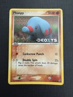Phanpy - #69/107 - EX Deoxys - Stamped Reverse Holo Pokemon Nintendo English - Image 1
