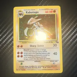 Pokemon TCG Kabutops Holo Rare Card 9/62 Fossil LP - Image 2