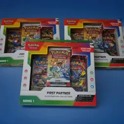 3 Boxes - Pokemon TCG First Partner Illustration Collection Series 1 New Sealed - Image 2
