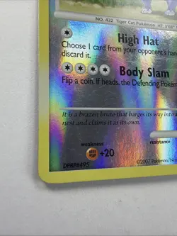 Purugly 36/130 Diamond and Pearl Pokemon Reverse Holo Base Set Vintage - Image 3