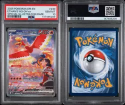 2025 POKEMON DRI EN-DESTINED RIVALS #230 ETHAN'S HO-OH EX PSA 10 - Image 3