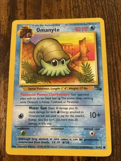 OMANYTE - 52/62 - Fossil - Pokemon Card - LP - Image 1