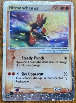 Pokemon TCG Hitmonchan ex 98/109 Ruby and Sapphire Holo MP - Image 1