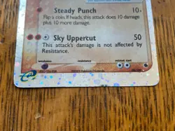 Pokemon TCG Hitmonchan ex 98/109 Ruby and Sapphire Holo MP - Image 2