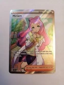 Pokemon TCG Miriam 238/198 Full Art Ultra Rare Scarlet & Violet Base Set LP - Image 1
