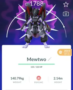 TWO Pokemon Go PTC Acc, Guaranteed Lucky Armor Mewtwo - Image 1