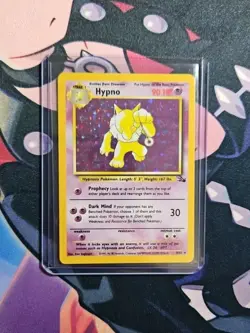 Hypno 8/62 Fossil Holo Authentic Pokemon Card MP Condition - Image 5