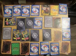 old trading cards lot POKEMON yugioh YOUNG JEDI Dragon Ball Z junk drawer lot - Image 2