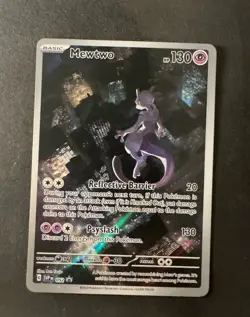 Pokemon TCG Mewtwo SVP 052 Scarlet Violet 151 Black Star Promo - Image 1