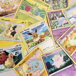 Lot of 30 CUTE Pokemon cards - MIX OF Common - Holo- Reverse Holo Cards ALL NM - Image 1