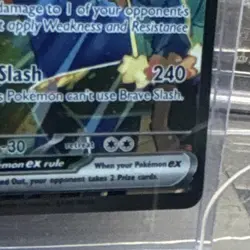 Pokemon Hop's Zacian EX 186/159 Journey Together Rare Holo 230HP Brave Slash - Image 3