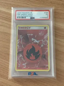 Pokemon 2006 EX Holon Phantoms Fire Energy Holo Rare Card 106/110 - Image 1
