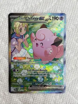 2025 Pokemon Journey Together Lillie’s Clefairy EX SIR 184/159 Free Shipping - Image 1