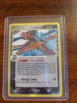 Pokemon Card - Deoxys (Delta Species Holon Phantoms 3/110 Reverse Holo Stamped - Image 1