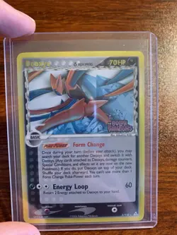 Pokemon Card - Deoxys (Delta Species Holon Phantoms 3/110 Reverse Holo Stamped - Image 3